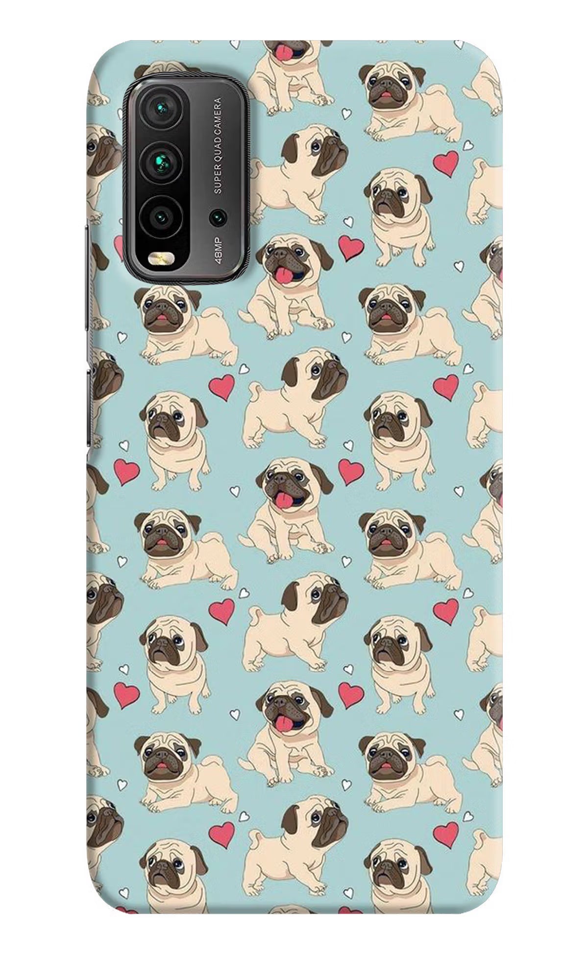 Pug Dog Redmi 9 Power Hard Case Back Cover by Casekaro