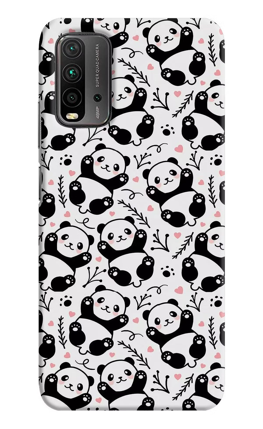 Cute Panda Redmi 9 Power Back Cover, Hard case