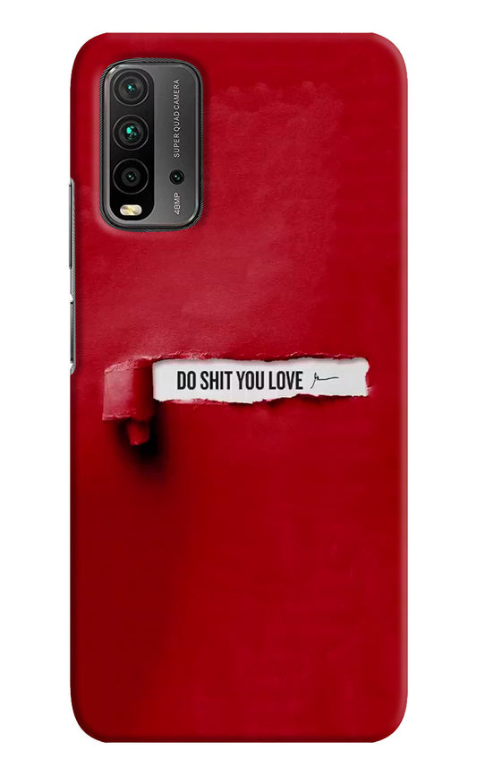 Do Shit You Love Redmi 9 Power Hard Case Back Cover by Casekaro