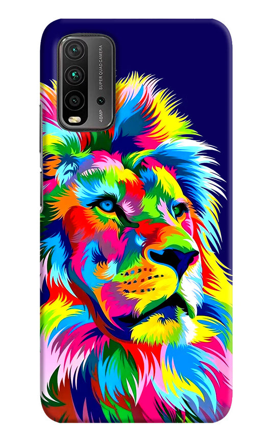 Vector Art Lion Redmi 9 Power Hard Case Back Cover by Casekaro