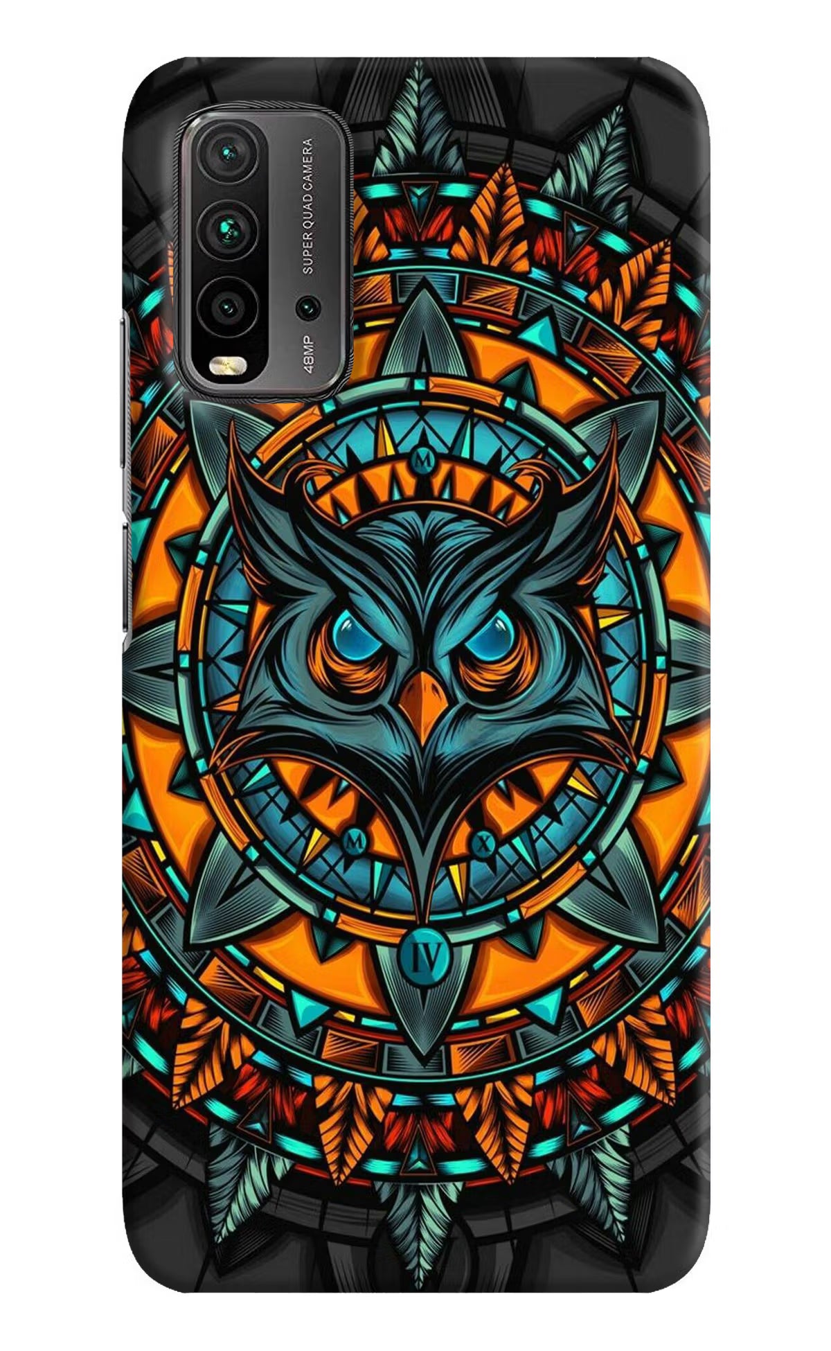 Angry Owl Art Redmi 9 Power Hard Case Back Cover by Casekaro