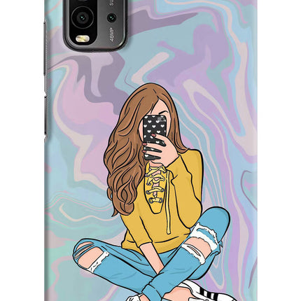 Selfie Girl Redmi 9 Power Hard Case Back Cover by Casekaro