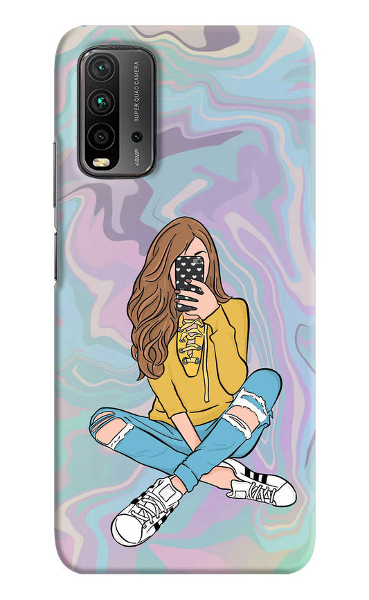 Selfie Girl Redmi 9 Power Hard Case Back Cover by Casekaro