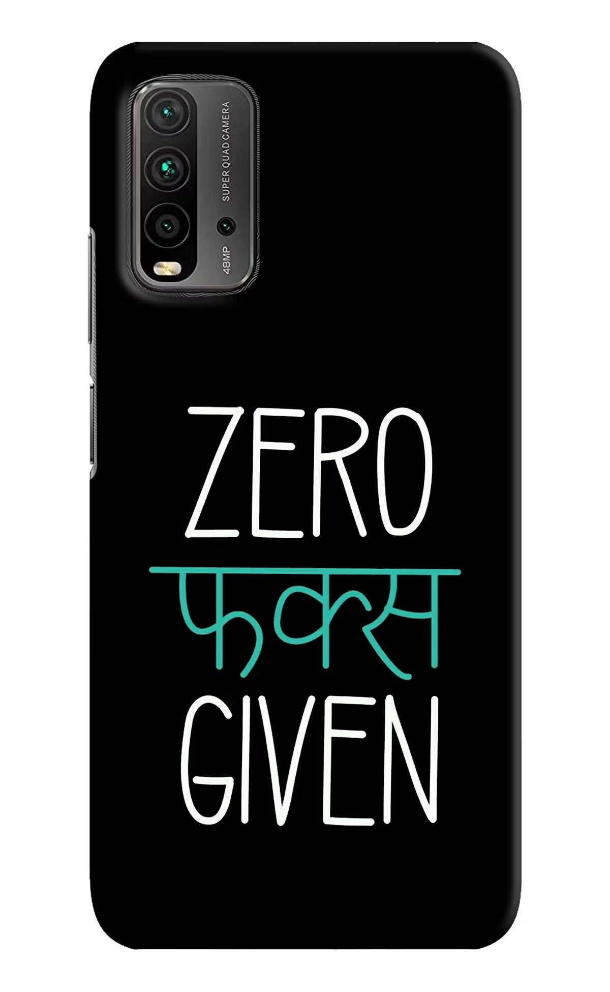 Zero Fucks Given Redmi 9 Power Hard Case Back Cover by Casekaro