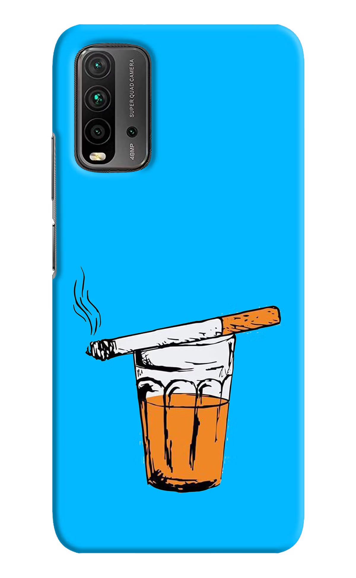 Chai Sutta Redmi 9 Power Hard Case Back Cover by Casekaro