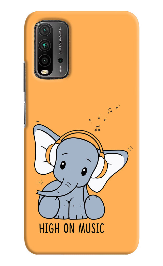 High On Music Redmi 9 Power Hard Case Back Cover by Casekaro