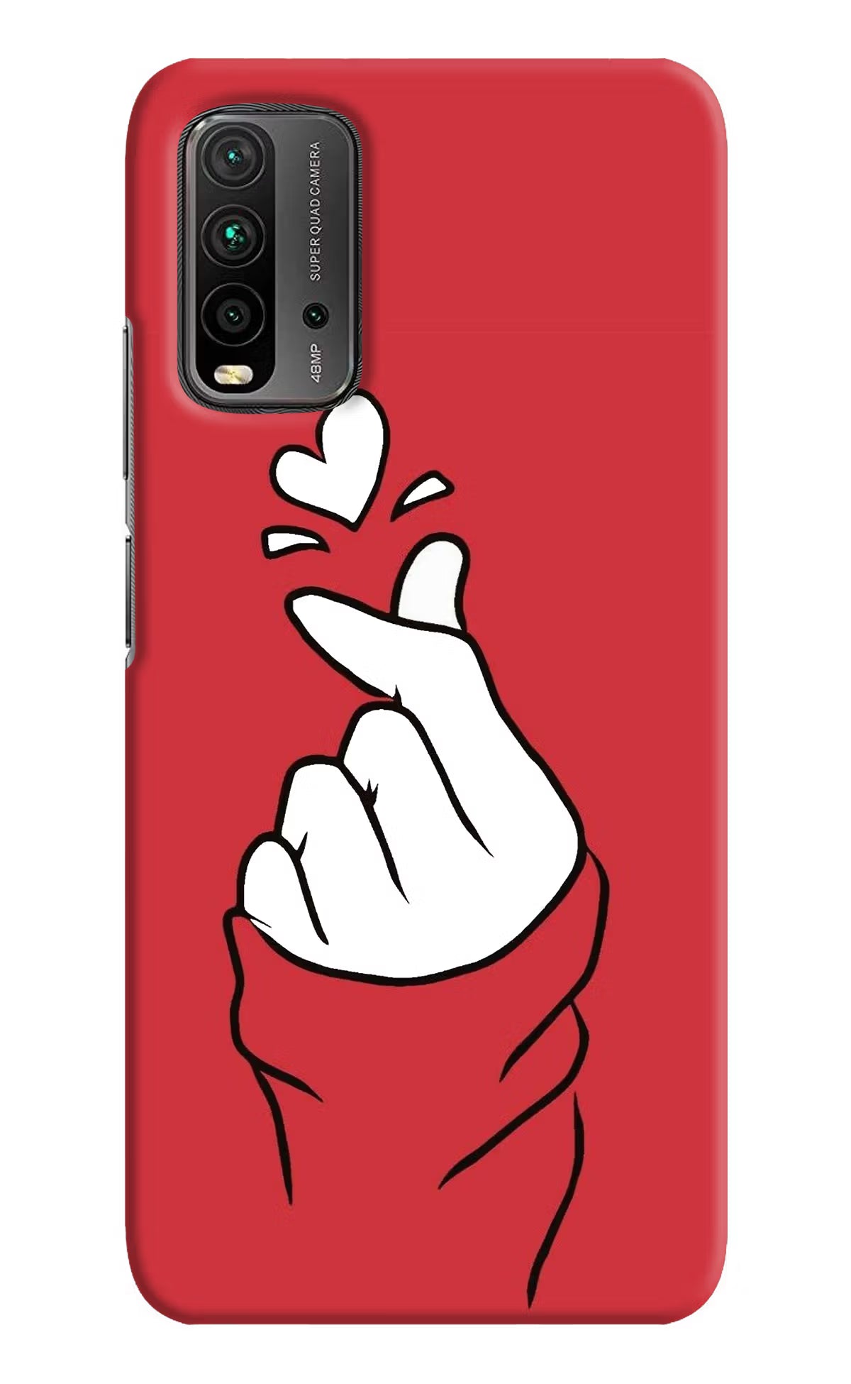 Korean Love Sign Redmi 9 Power Hard Case Back Cover by Casekaro