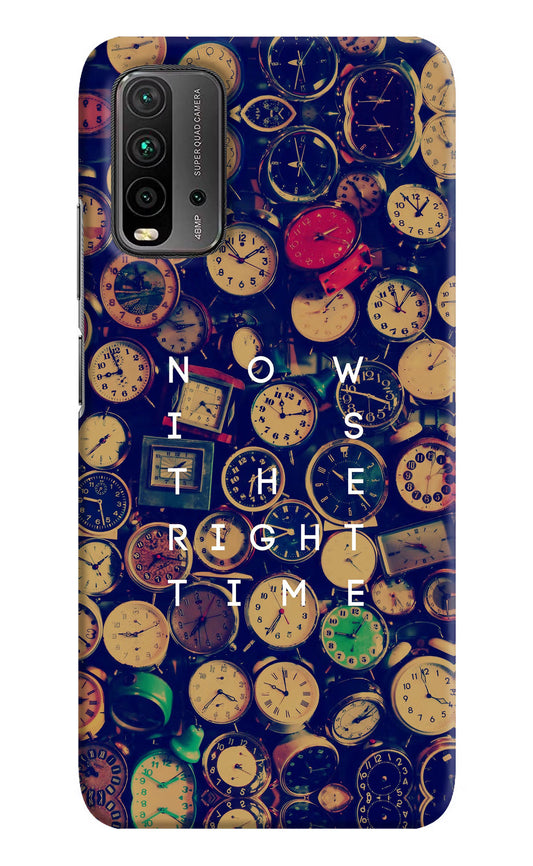 Now is the Right Time Quote Redmi 9 Power Hard Case Back Cover by Casekaro
