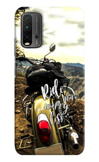 Ride More Worry Less Redmi 9 Power Hard Case Back Cover by Casekaro