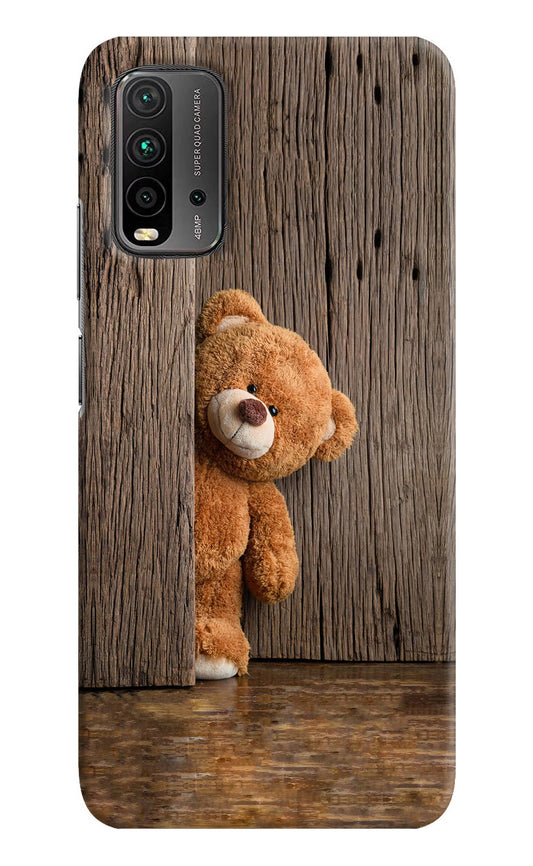 Teddy Wooden Redmi 9 Power Hard Case Back Cover by Casekaro
