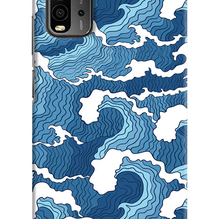 Blue Waves Redmi 9 Power Hard Case Back Cover by Casekaro