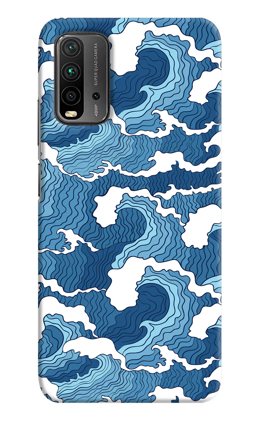 Blue Waves Redmi 9 Power Back Cover, Hard case