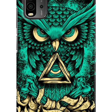 Green Owl Redmi 9 Power Hard Case Back Cover by Casekaro