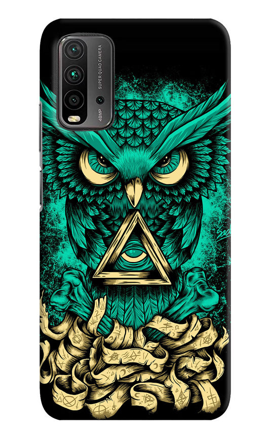 Green Owl Redmi 9 Power Hard Case Back Cover by Casekaro