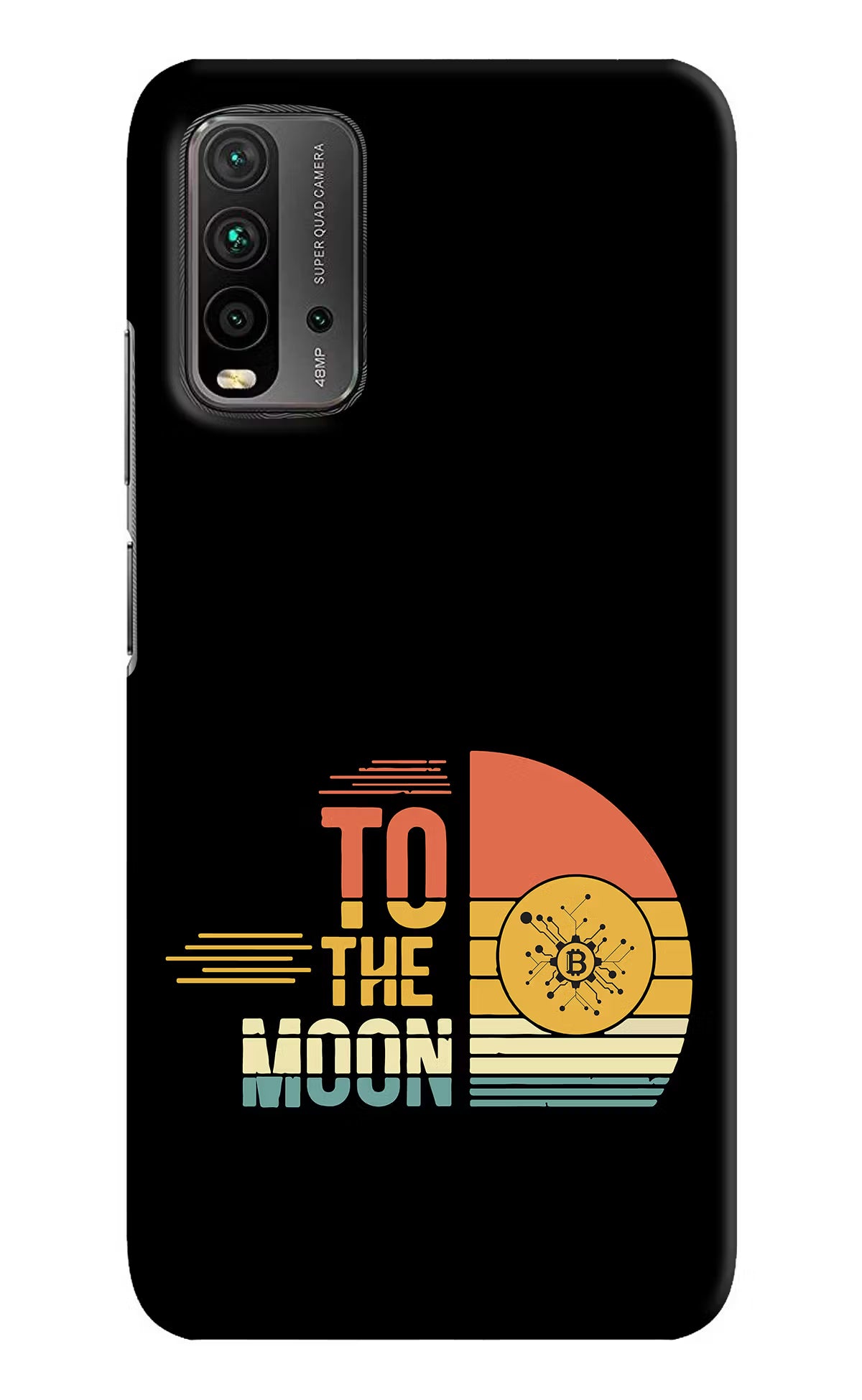 To the Moon Redmi 9 Power Hard Case Back Cover by Casekaro