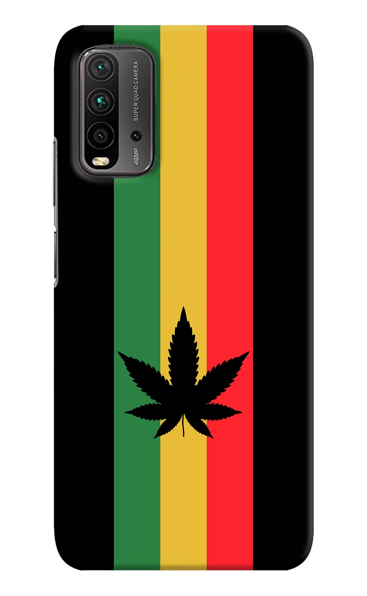 Weed Flag Redmi 9 Power Hard Case Back Cover by Casekaro