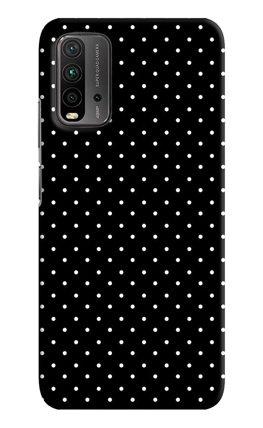 White Dots Redmi 9 Power Hard Case Back Cover by Casekaro