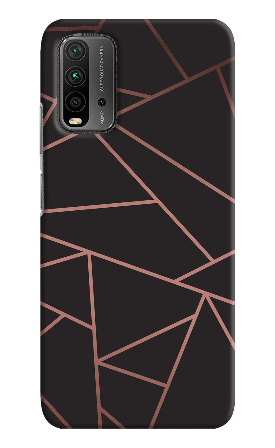 Geometric Pattern Redmi 9 Power Back Cover, Hard case