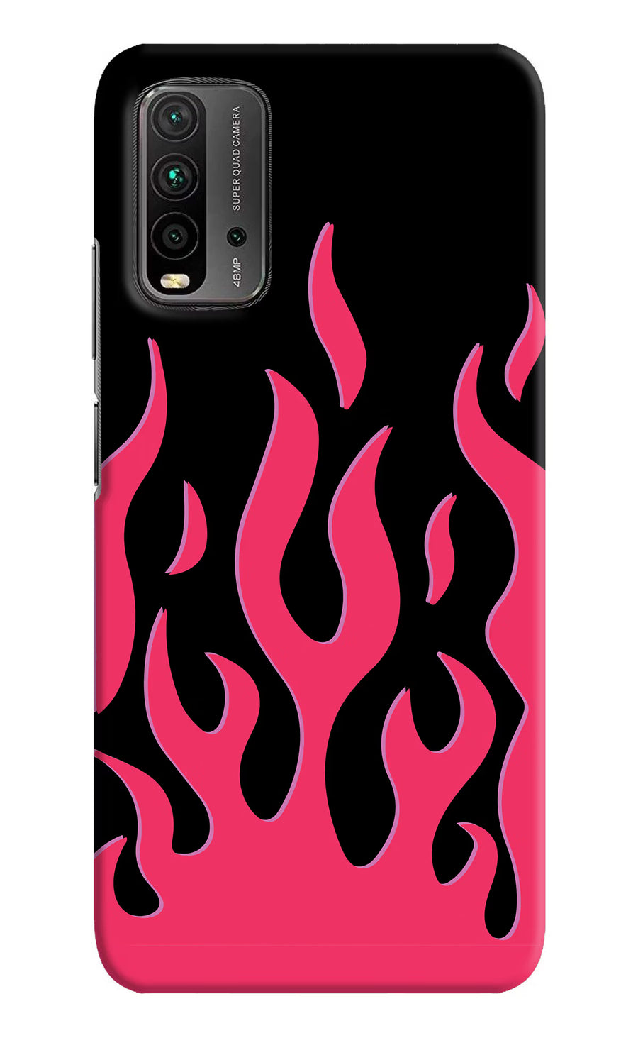 Fire Flames Redmi 9 Power Back Cover, Hard case