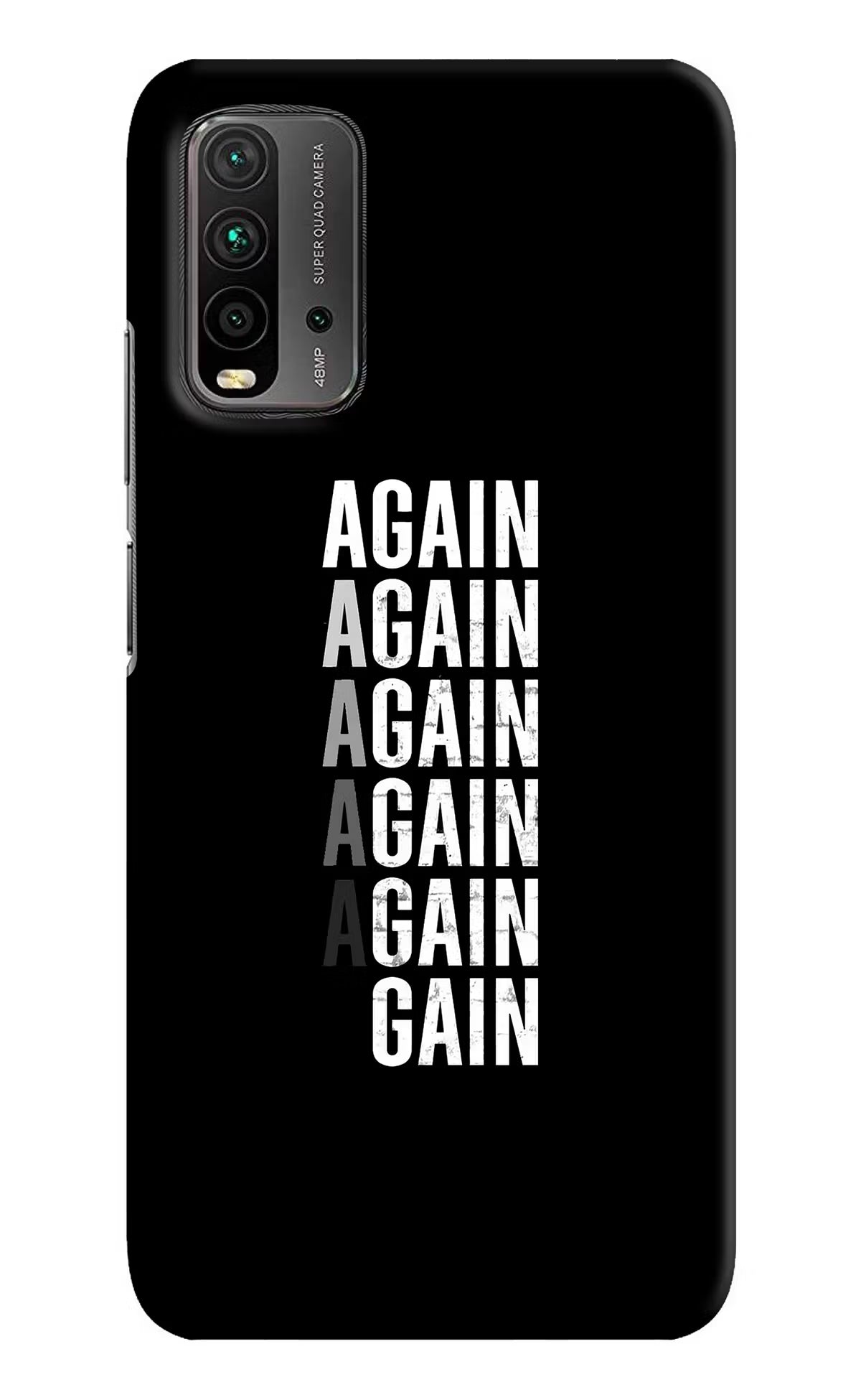 Again Again Gain Redmi 9 Power Hard Case Back Cover by Casekaro