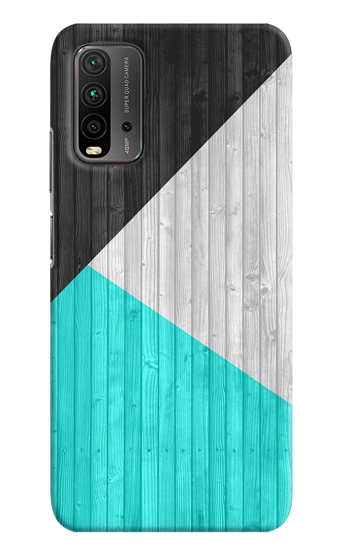 Wooden Abstract Redmi 9 Power Hard Case Back Cover by Casekaro