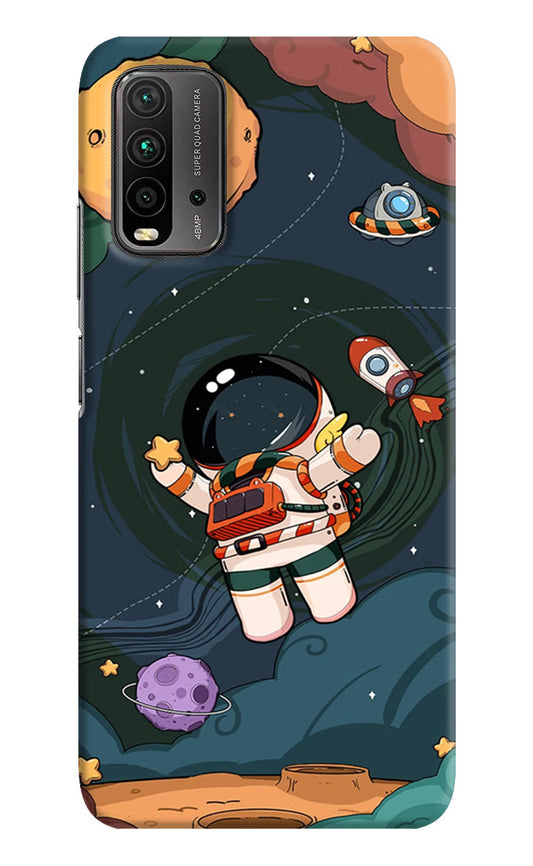 Cartoon Astronaut Redmi 9 Power Hard Case Back Cover by Casekaro