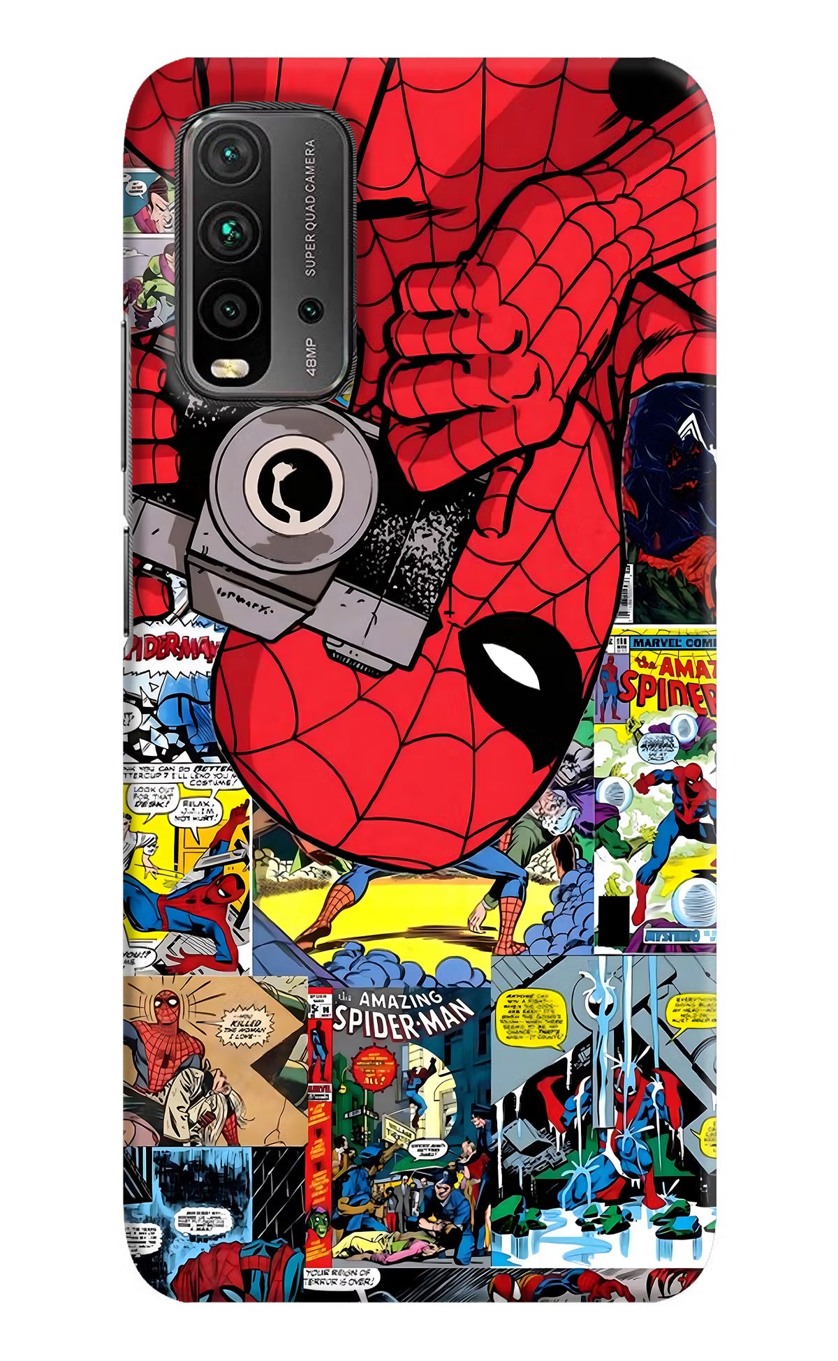 Spider Man Redmi 9 Power Hard Case Back Cover by Casekaro