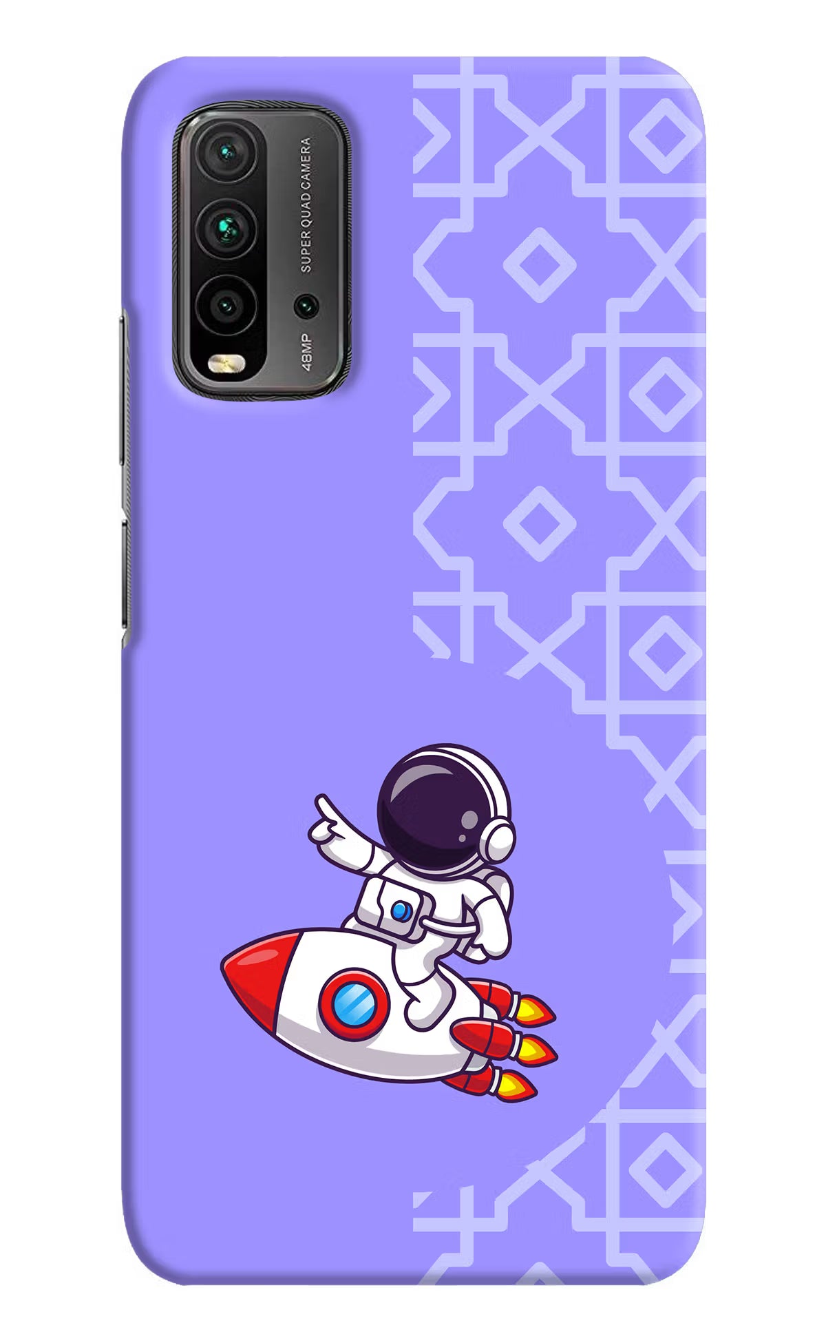 Cute Astronaut Redmi 9 Power Hard Case Back Cover by Casekaro
