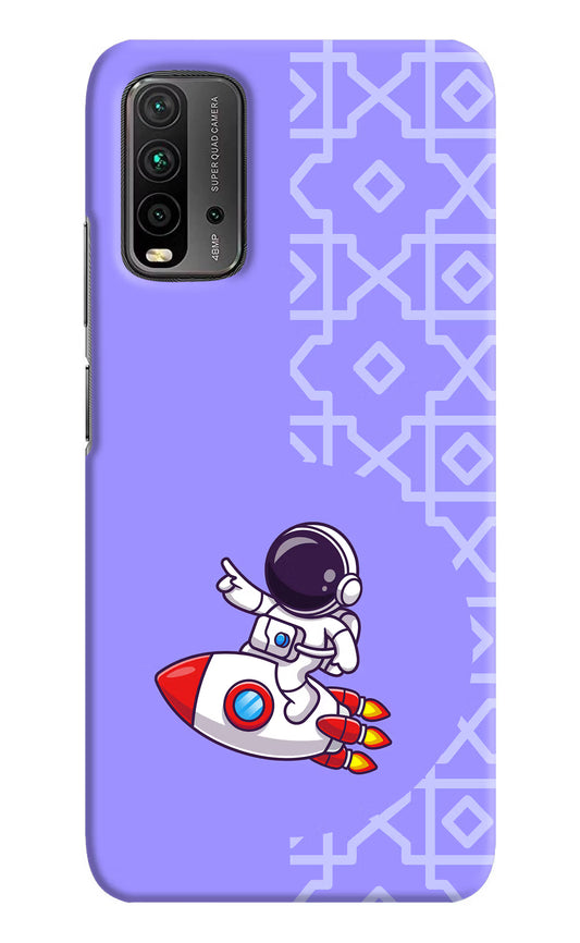 Cute Astronaut Redmi 9 Power Hard Case Back Cover by Casekaro