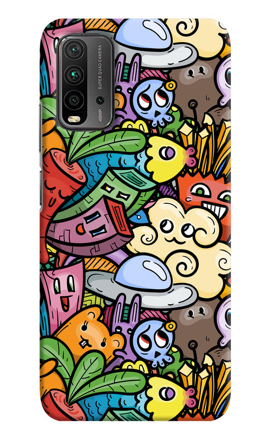 Veggie Doodle Redmi 9 Power Hard Case Back Cover by Casekaro
