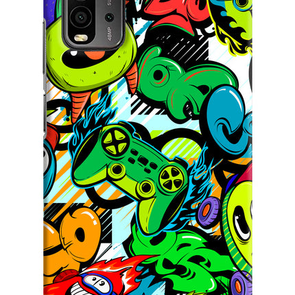 Game Doodle Redmi 9 Power Hard Case Back Cover by Casekaro