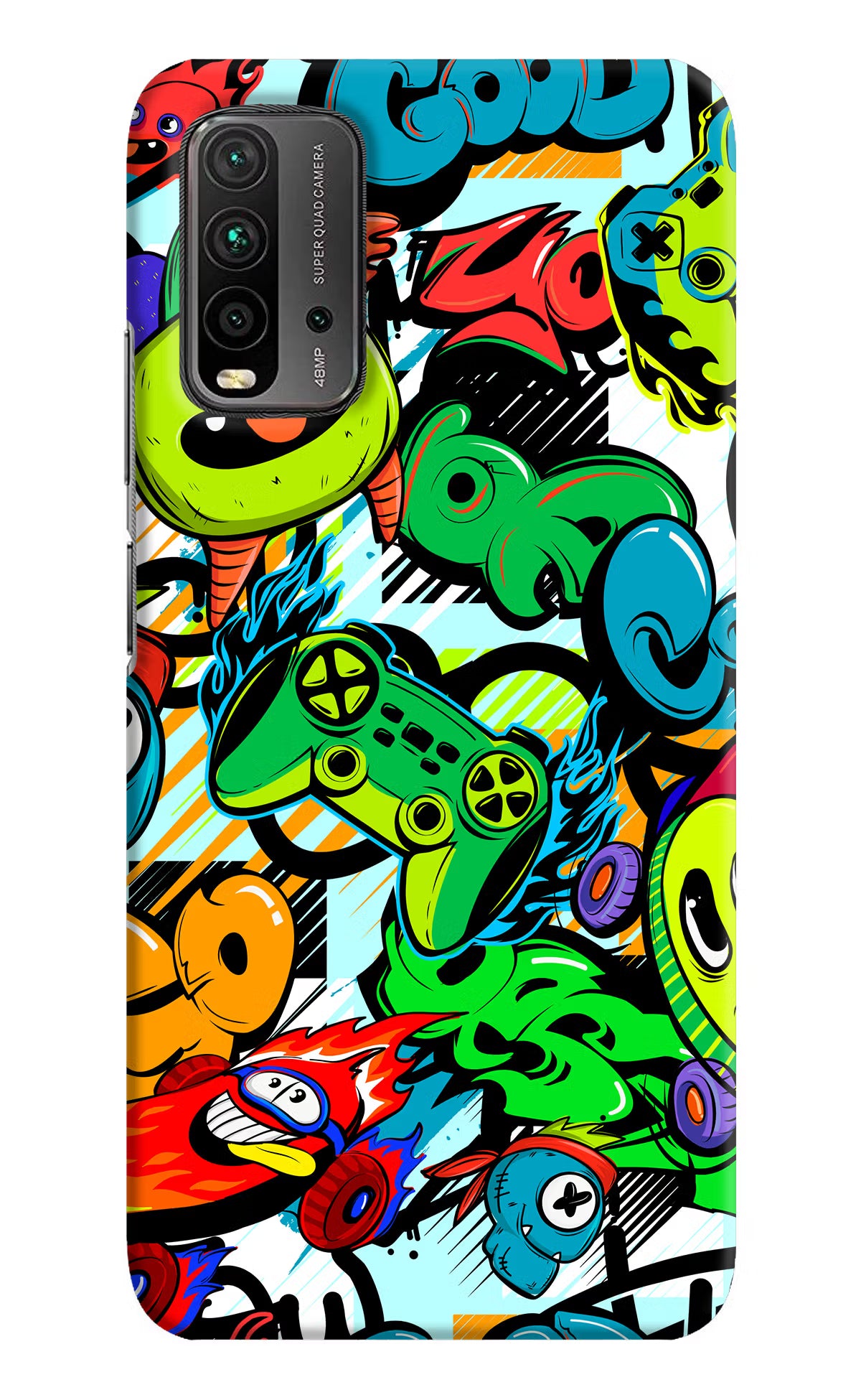 Game Doodle Redmi 9 Power Hard Case Back Cover by Casekaro