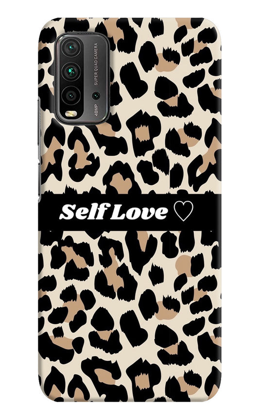 Leopard Print Self Love Redmi 9 Power Back Cover