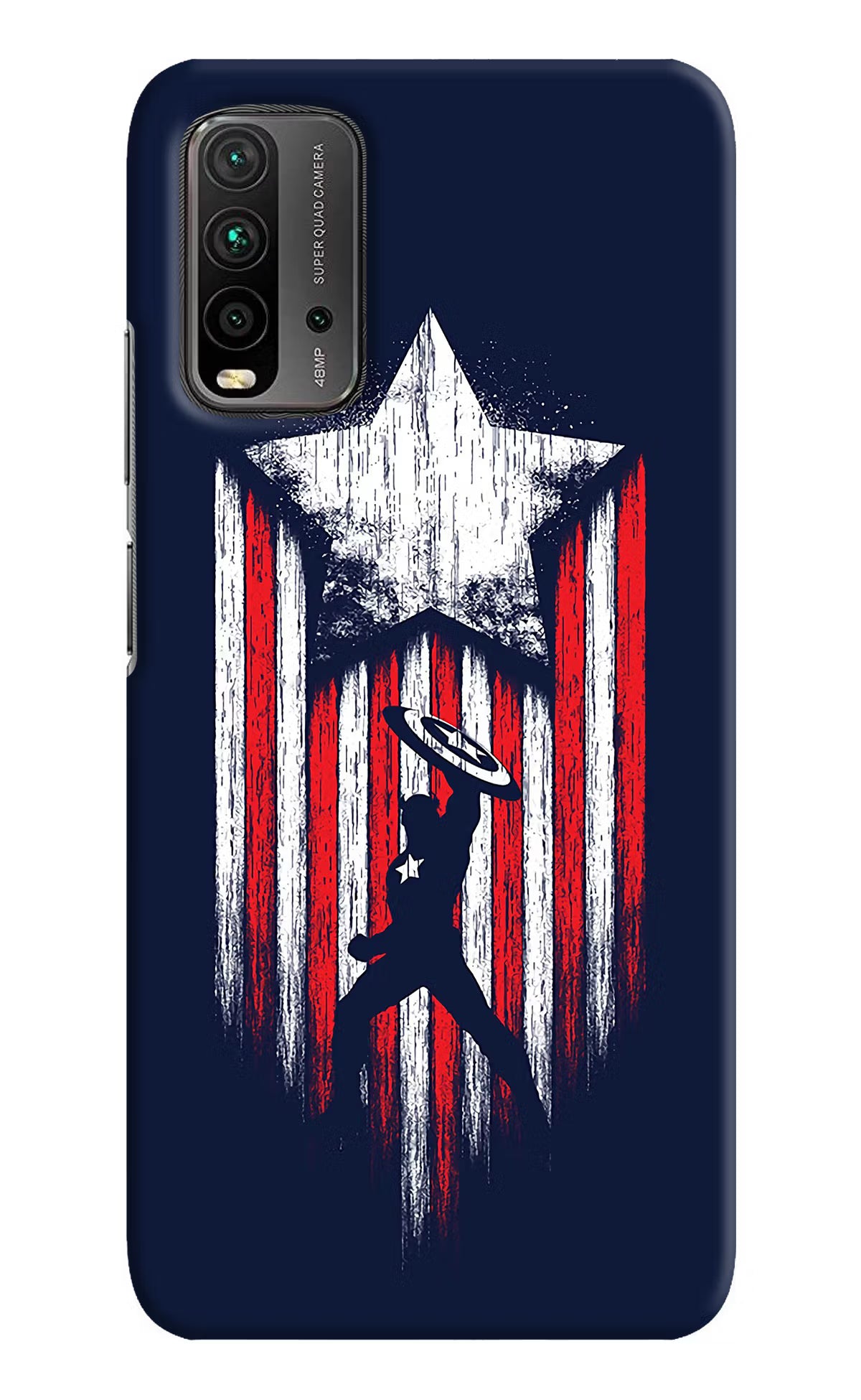 Captain America Marvel Art Redmi 9 Power Hard Case Back Cover by Casekaro