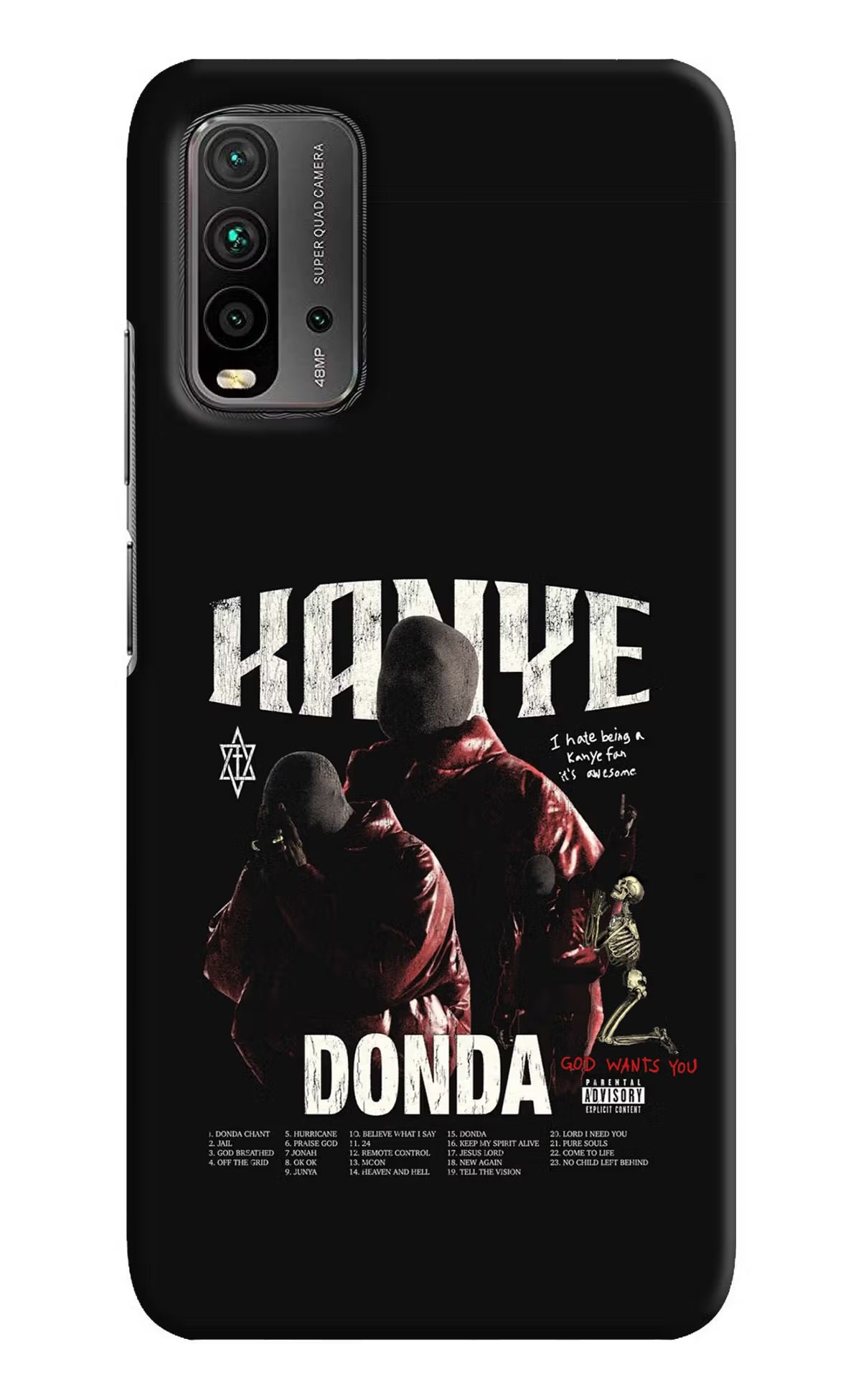Donda Kanye West Redmi 9 Power Hard Case Back Cover by Casekaro