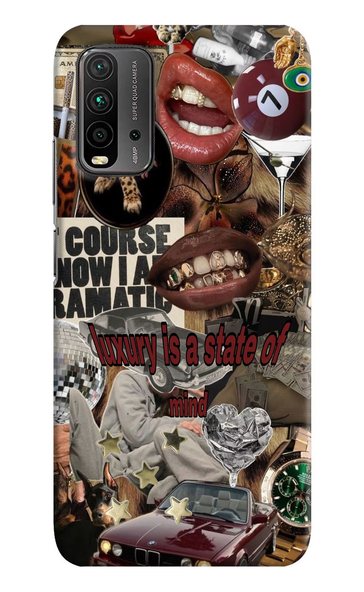 Luxury Redmi 9 Power Hard Case Back Cover by Casekaro