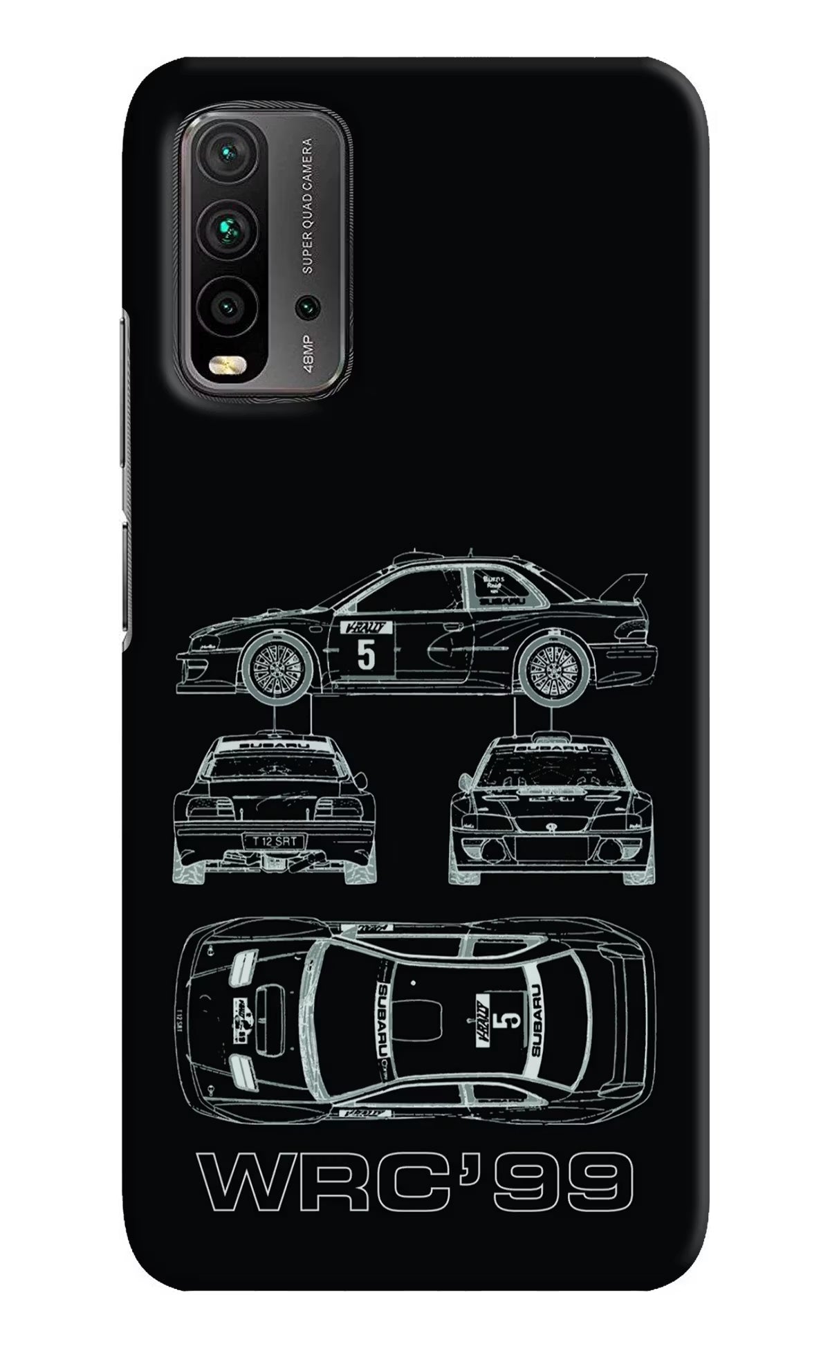 WRC'99 Redmi 9 Power Hard Case Back Cover by Casekaro