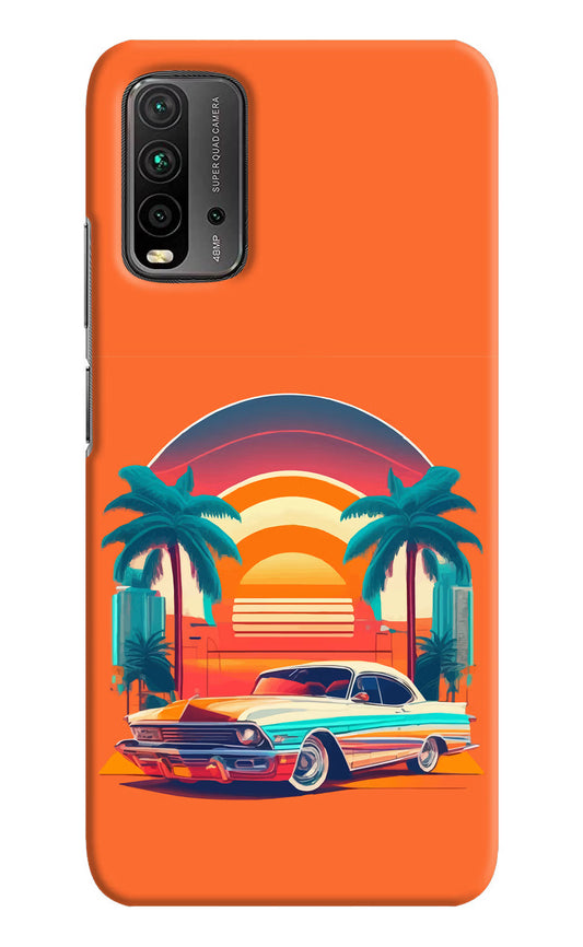 Palm Drive 80s Redmi 9 Power Hard Case Back Cover by Casekaro