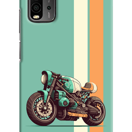 Striped Moto Drift Redmi 9 Power Hard Case Back Cover by Casekaro