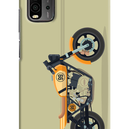 Vertical Speedster Redmi 9 Power Hard Case Back Cover by Casekaro