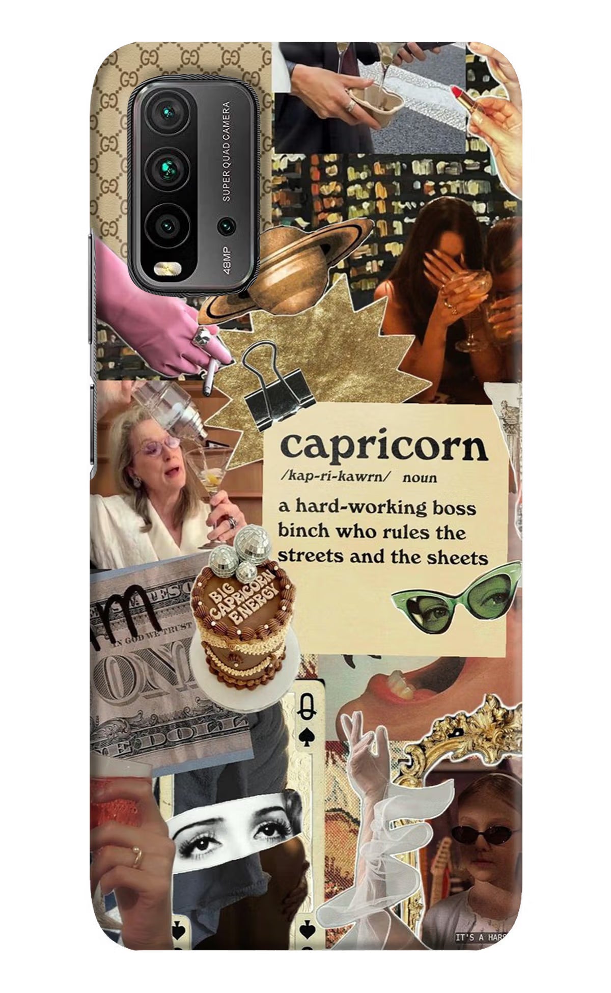 Capricorn Zodiac Redmi 9 Power Hard Case Back Cover by Casekaro
