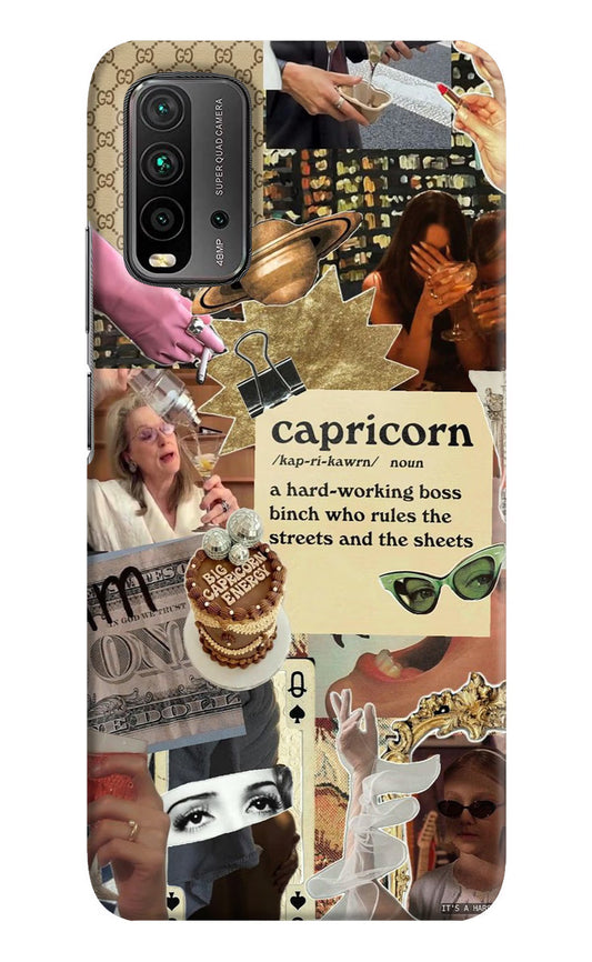 Capricorn Zodiac Redmi 9 Power Hard Case Back Cover by Casekaro