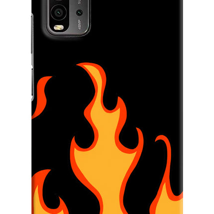 Fired Up – Black Redmi 9 Power Hard Case Back Cover by Casekaro