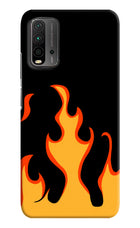 Fired Up – Black Redmi 9 Power Hard Case Back Cover by Casekaro