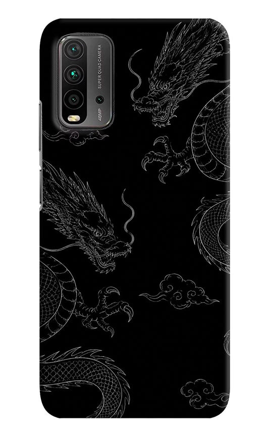 Twin Dragons Redmi 9 Power Hard Case Back Cover by Casekaro