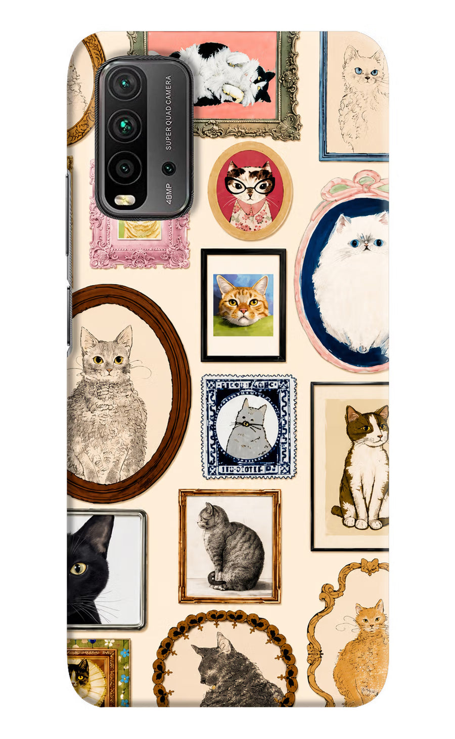 Mirror Cats Redmi 9 Power Back Cover, Hard case