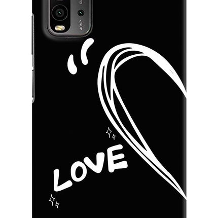 Love Line Redmi 9 Power Hard Case Back Cover by Casekaro
