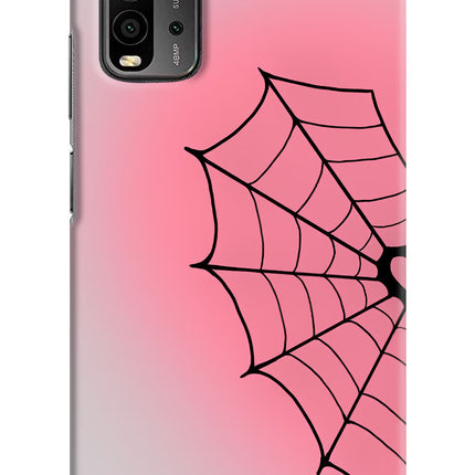 Pink Web Redmi 9 Power Hard Case Back Cover by Casekaro
