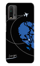 Love Orbit Redmi 9 Power Hard Case Back Cover by Casekaro