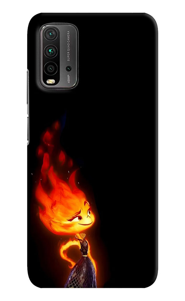 Ember Flame Redmi 9 Power Hard Case Back Cover by Casekaro
